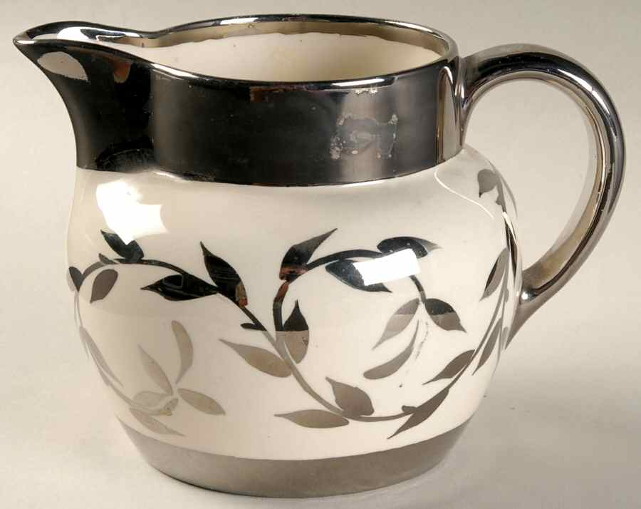 Old Silver Lustre Pitcher by Myott Staffordshire-1