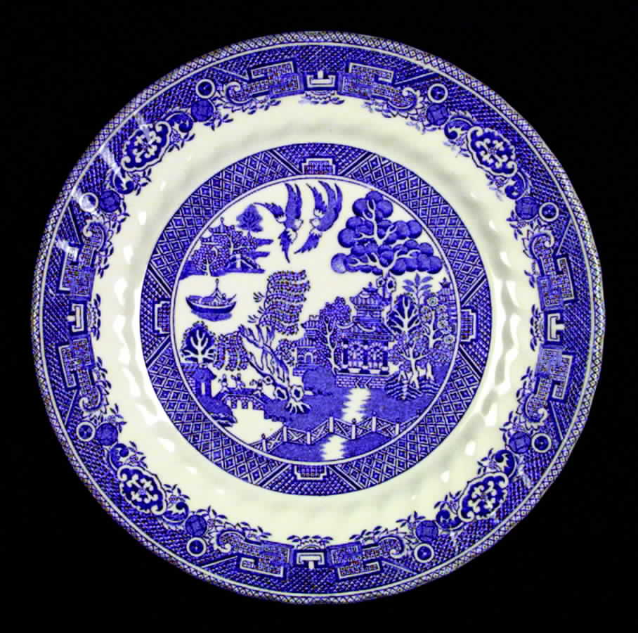 Old Willow Blue Dinner Plate by Myott Staffordshire-1