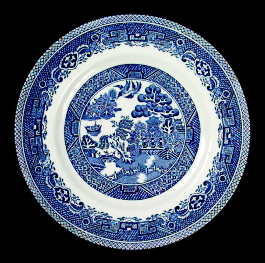 Old Willow Blue Dinner Plate by Myott Staffordshire-1