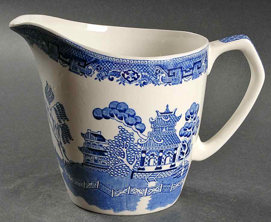 Old Willow Blue 32 Oz Pitcher by Myott Staffordshire-1