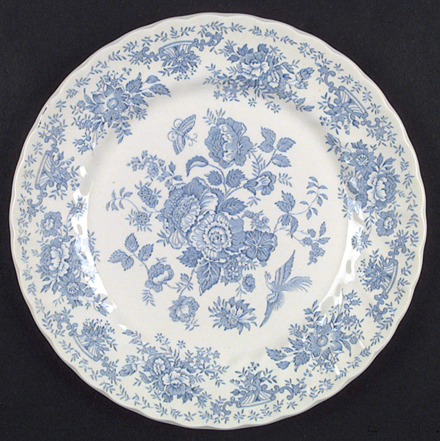 Oriental Garden Blue Dinner Plate by Myott Staffordshire-1