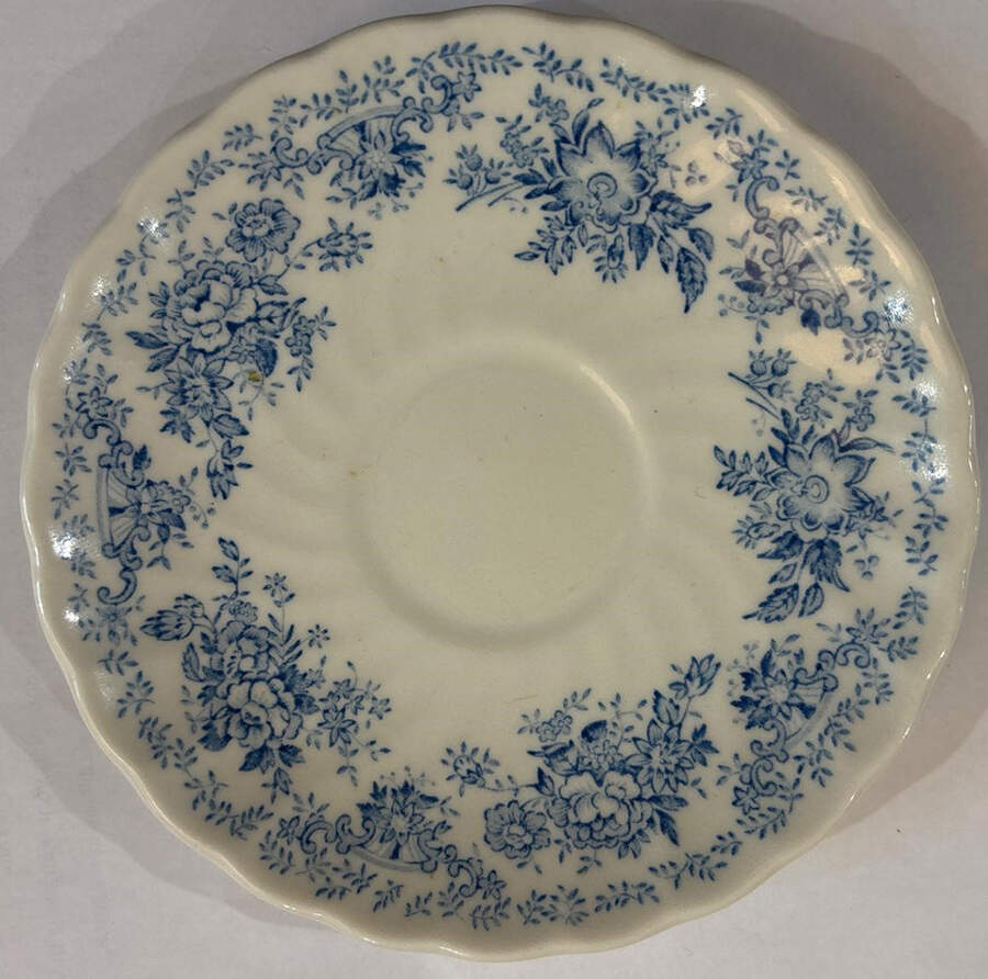 Oriental Garden Blue Saucer by Myott Staffordshire-1