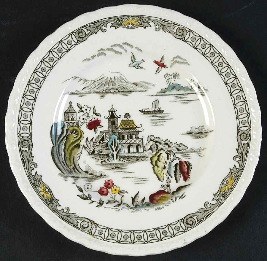 Pagoda Bread & Butter Plate by Myott Staffordshire-1