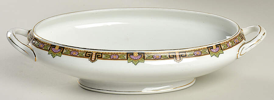 Palm Leaf Oval Vegetable No Lid by Myott Staffordshire-1