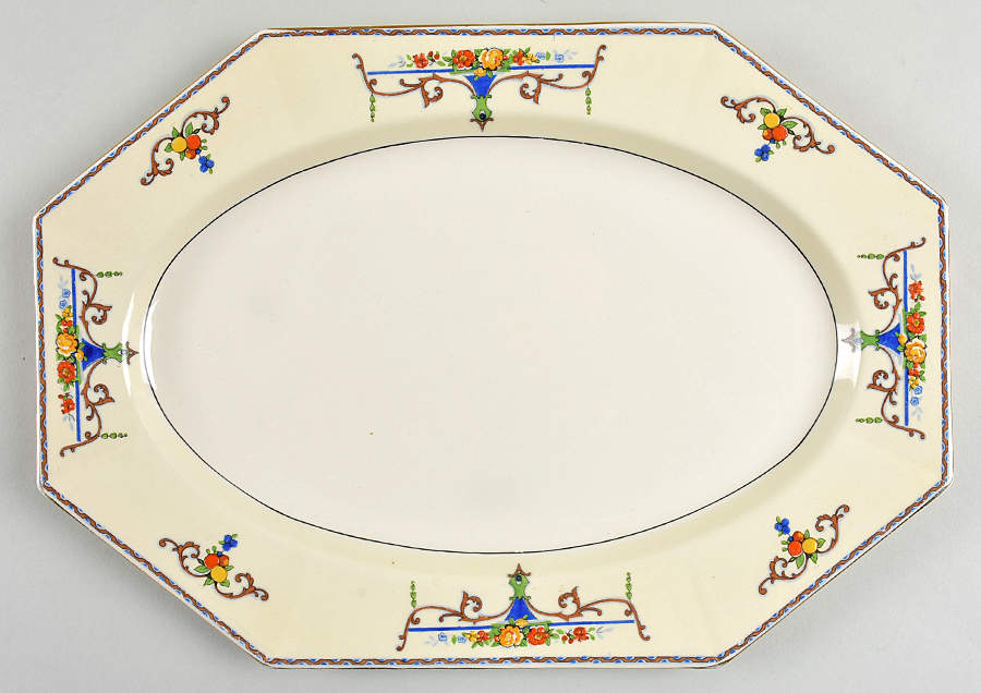 Paramount 12" Oval Serving Platter by Myott Staffordshire-1