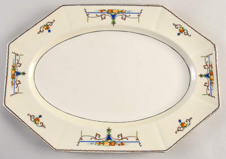 Paramount 16" Oval Serving Platter by Myott Staffordshire-1