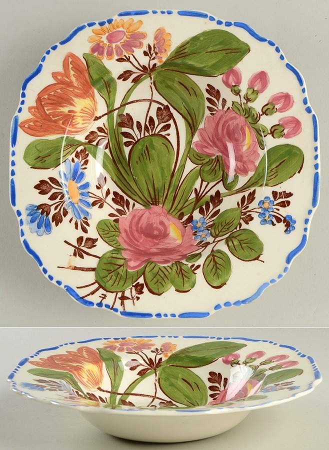 Peasantry Rim Soup Bowl by Myott Staffordshire-1