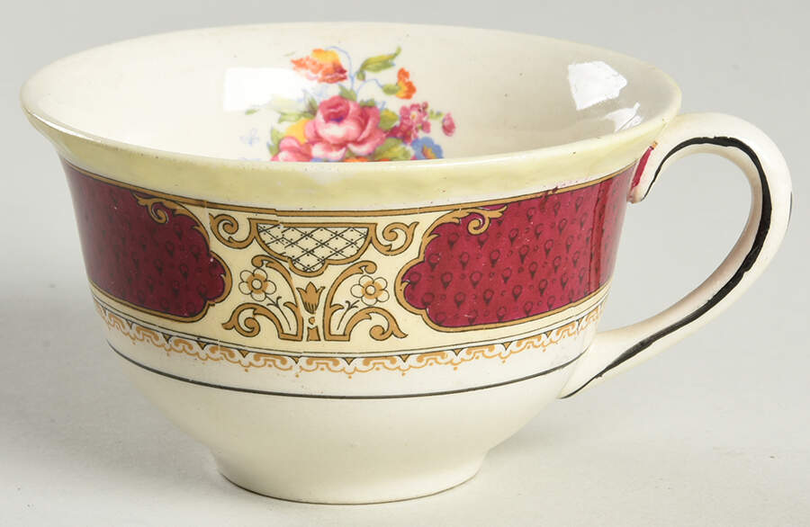 Persian Rose Flat Cup by Myott Staffordshire-1