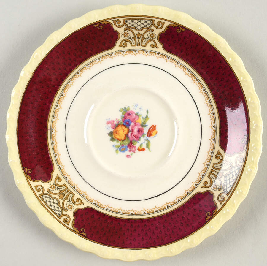 Persian Rose Saucer for Cream Soup Bowl by Myott Staffordshire-1