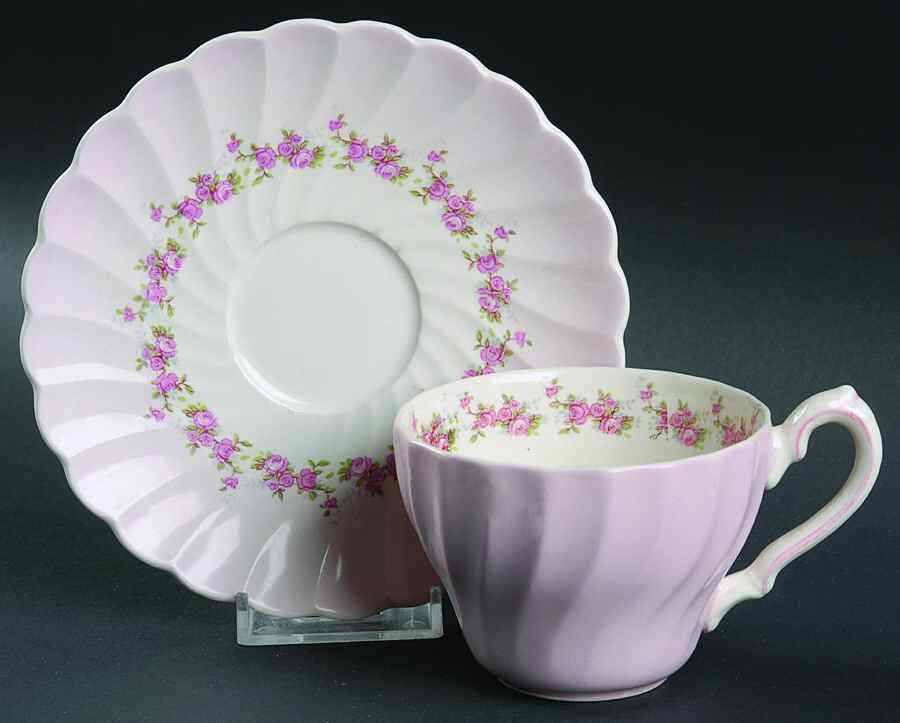 Petite Flat Cup & Saucer Set by Myott Staffordshire-1