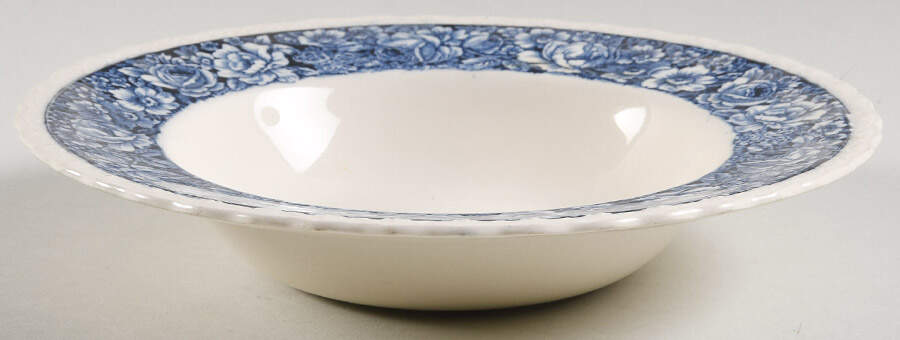 Picardy Rose Rim Soup Bowl by Myott Staffordshire-1