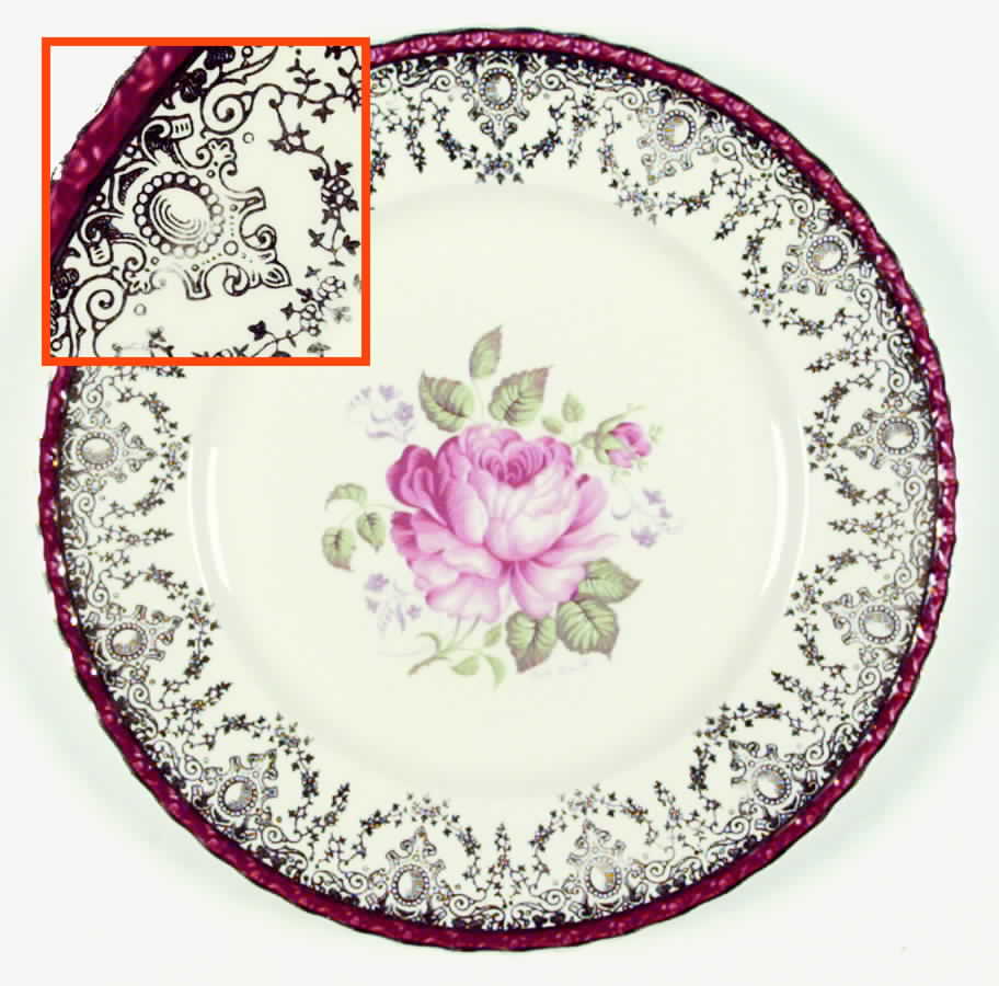 Princess Elizabeth Red Dinner Plate by Myott Staffordshire-1