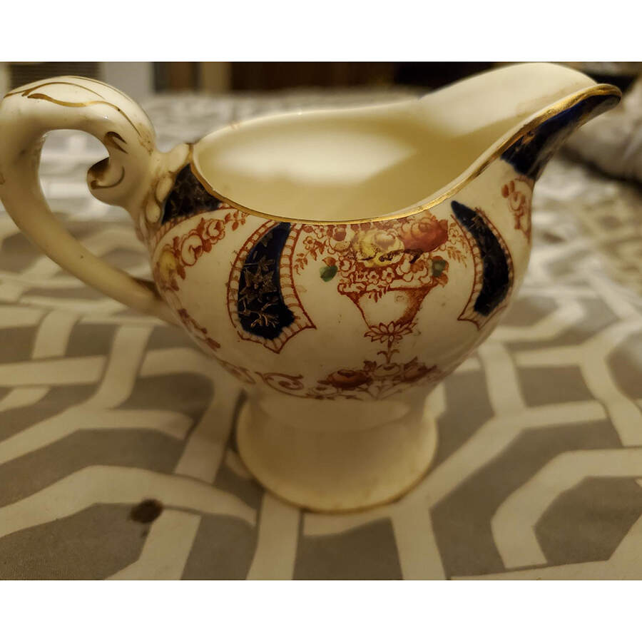 The Regal Blue (Smooth) Creamer by Myott Staffordshire-1