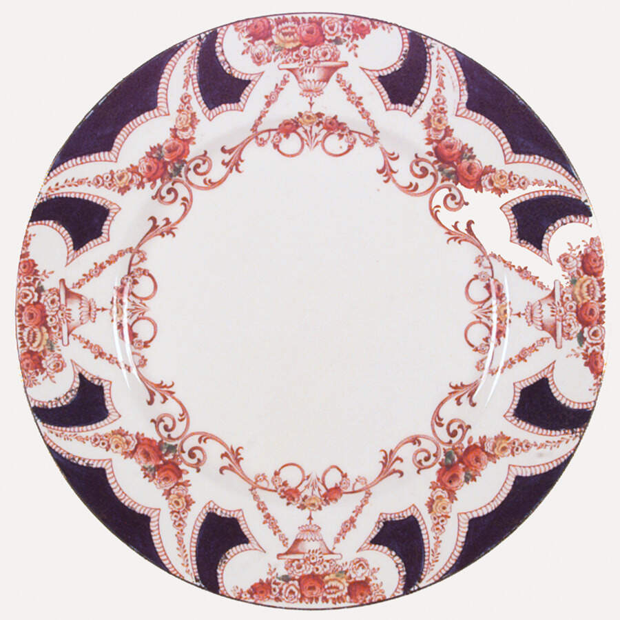 The Regal Blue (Smooth) Dinner Plate by Myott Staffordshire-1