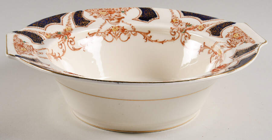 The Regal Blue (Smooth) Round Vegetable No Lid by Myott Staffordshire-1