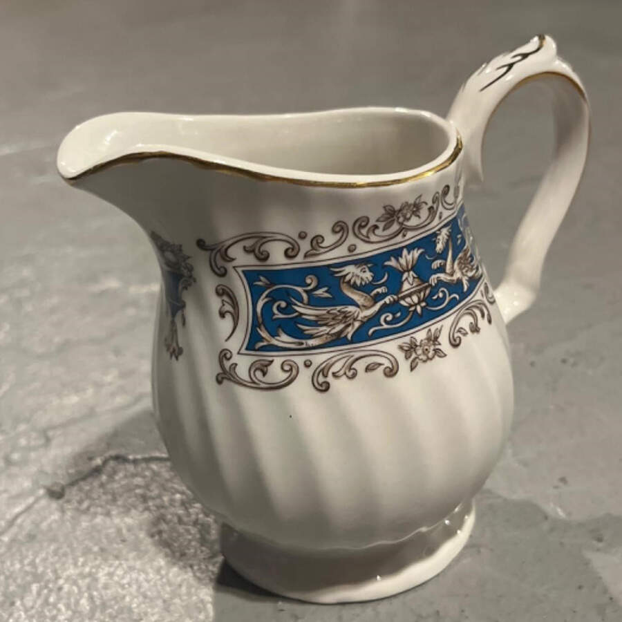 Rialto Teal Blue Creamer by Myott Staffordshire-1