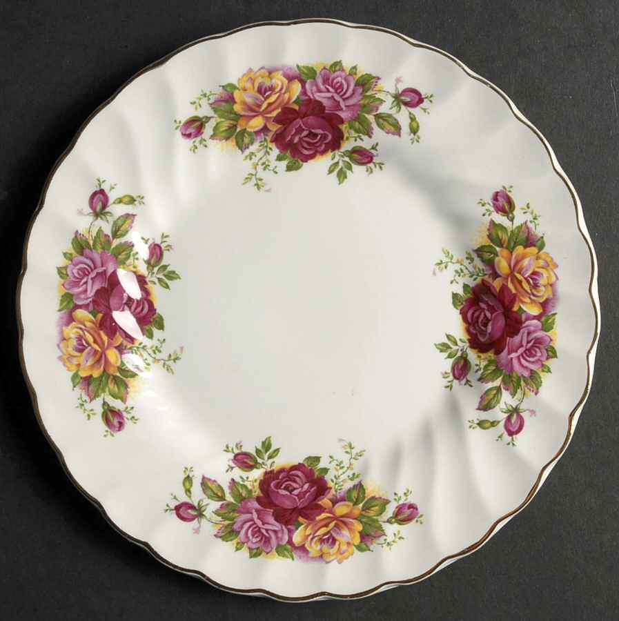 Rose Garden Bread & Butter Plate by Myott Staffordshire-1