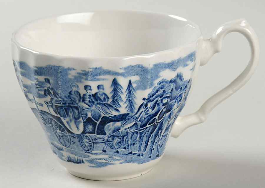 Royal Mail Blue Flat Cup by Myott Staffordshire-1