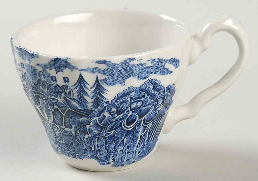 Royal Mail Blue Flat Demitasse Cup by Myott Staffordshire-1