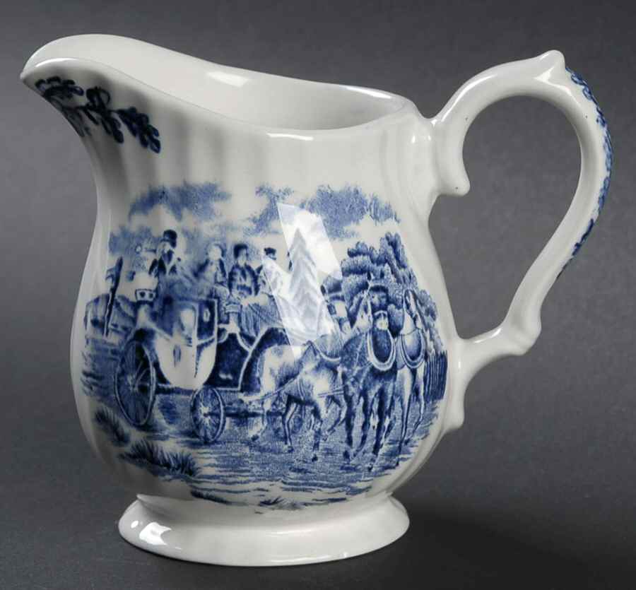 Royal Mail Blue Creamer by Myott Staffordshire-1