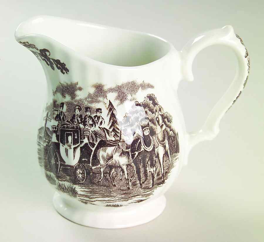 Royal Mail Brown (White Background) Creamer by Myott Staffordshire-1