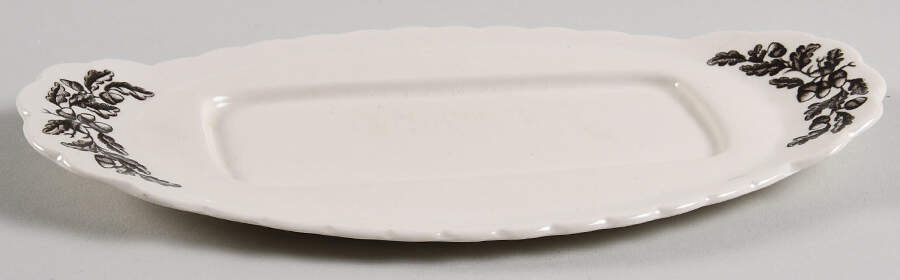 Royal Mail Brown (Cream Background) 1/4 Lb Butter No Lid by Myott Staffordshire-1