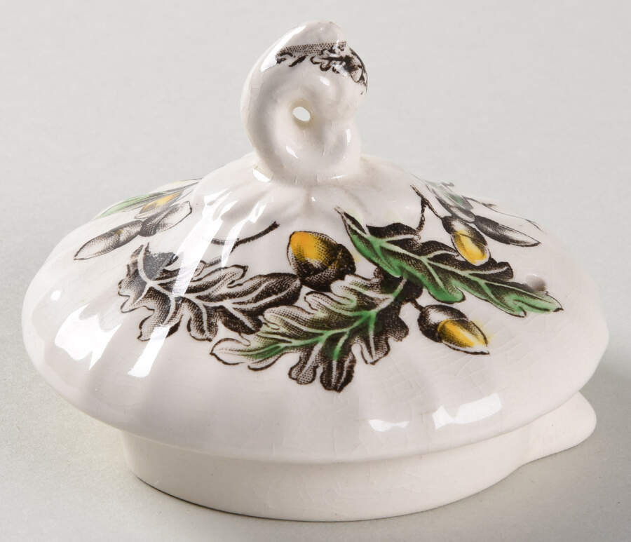 Royal Mail Multicolor (Cream Background) Lid for Teapot by Myott Staffordshire-1