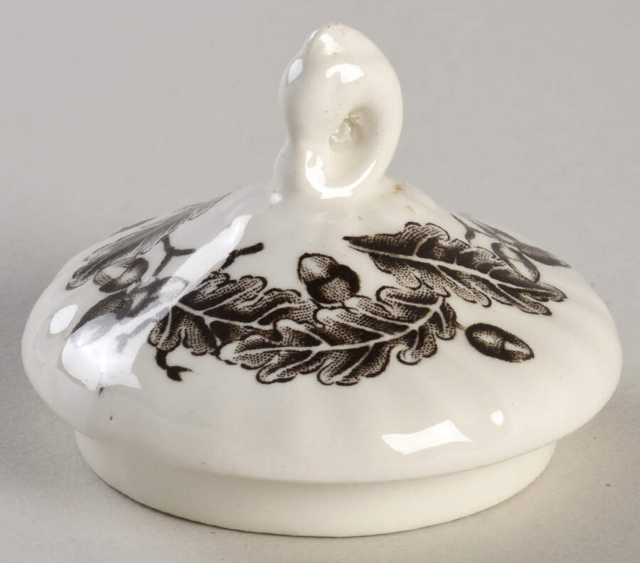 Royal Mail Multicolor (Cream Background) Lid for Sugar Bowl by Myott Staffordshire-1