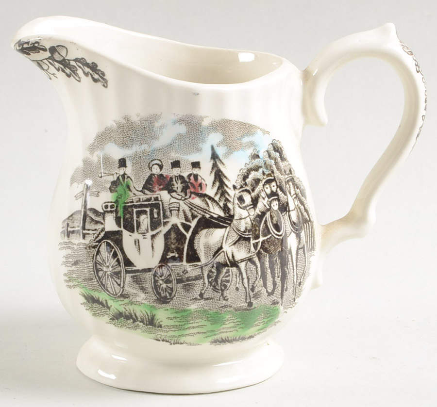 Royal Mail Multicolor (White Background) Creamer by Myott Staffordshire-1