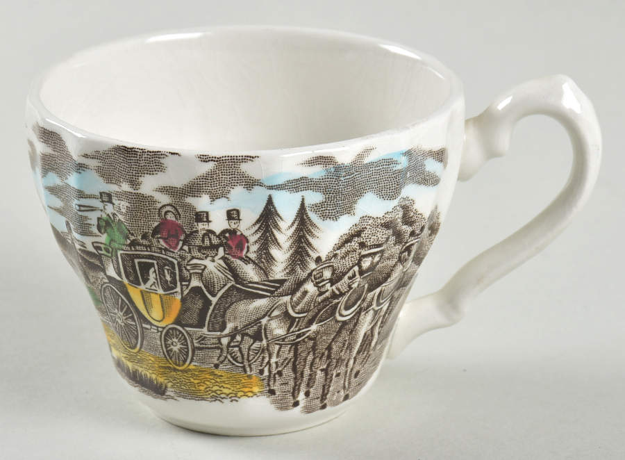 Royal Mail Multicolor (White Background) Demitasse Cup by Myott Staffordshire-1