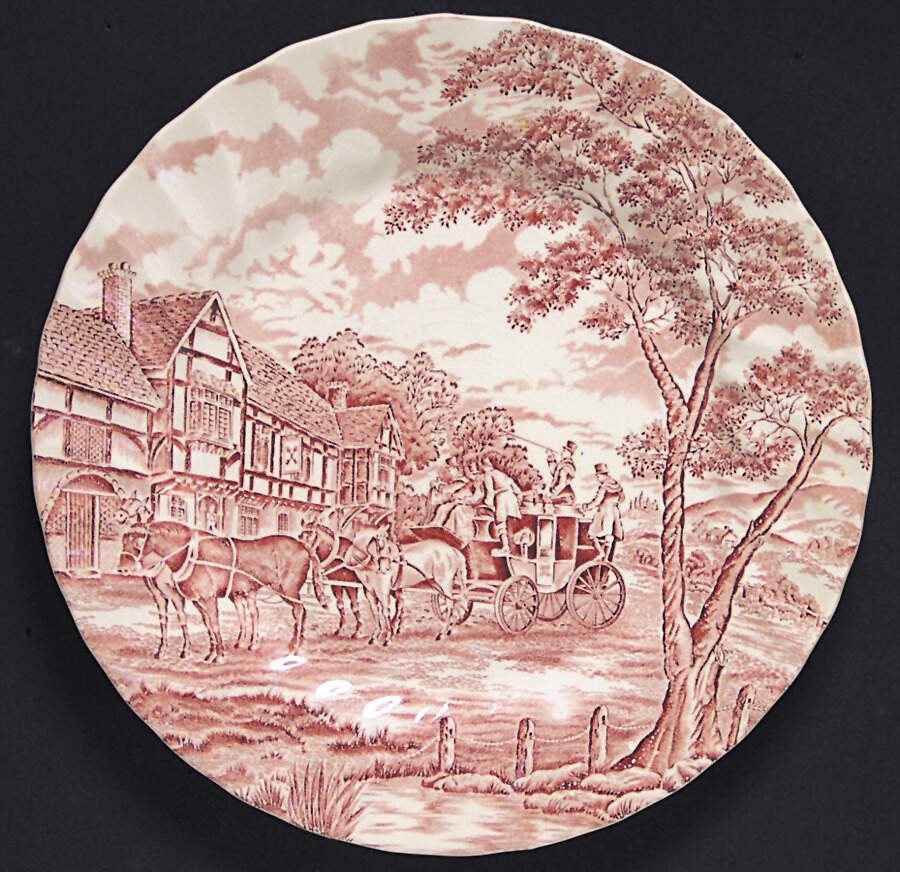 Royal Mail Red Dinner Plate by Myott Staffordshire-1