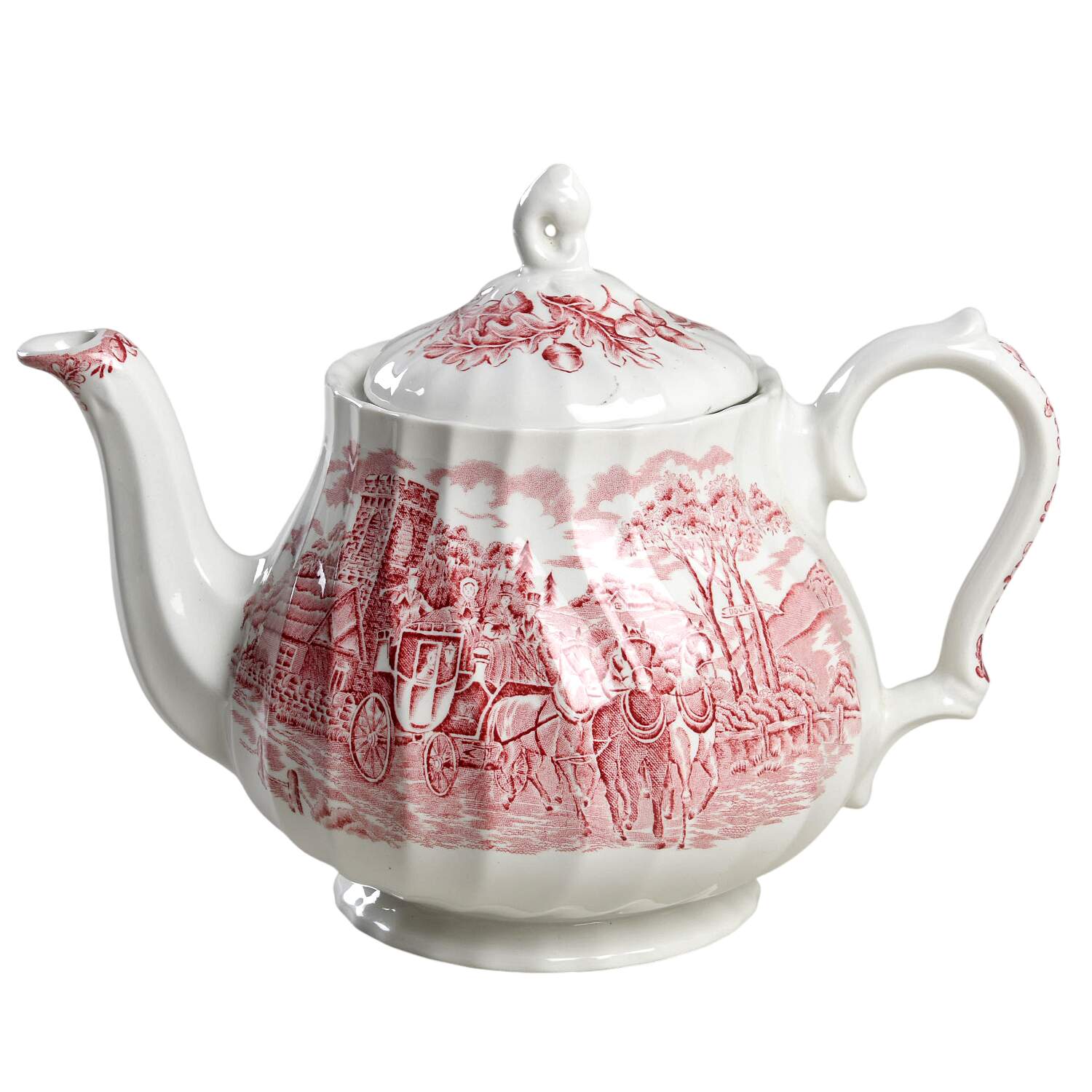 Royal Mail Red Teapot & Lid by Myott Staffordshire-1