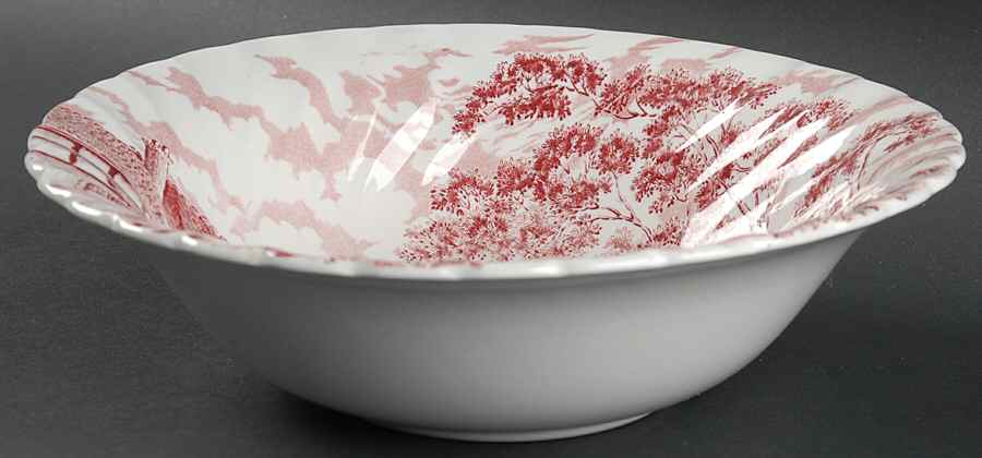 Royal Mail Red 9" Round Vegetable Bowl by Myott Staffordshire-1