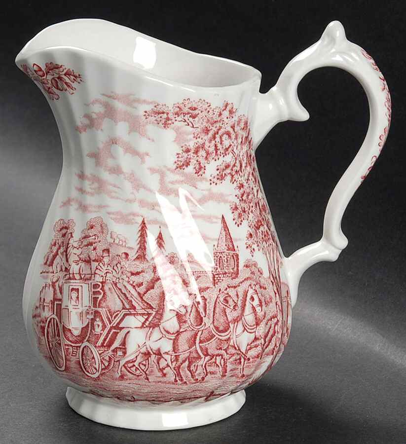 Royal Mail Red 24 Oz Pitcher by Myott Staffordshire-1