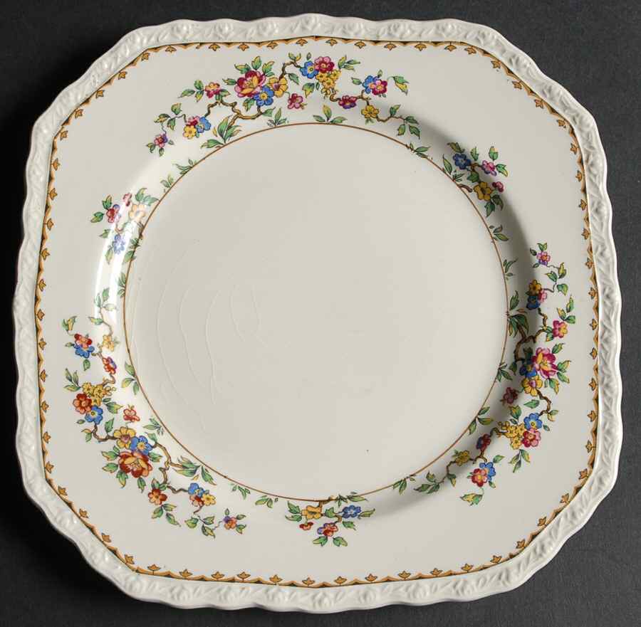 Rosemere Square Salad Plate by Myott Staffordshire-1