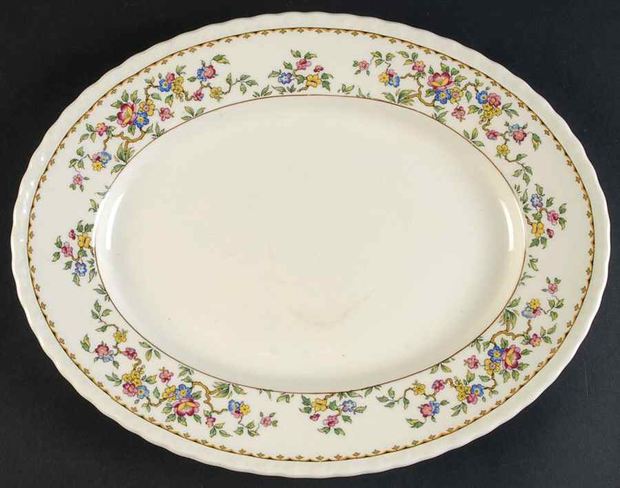 Rosemere 12" Oval Serving Platter by Myott Staffordshire-1