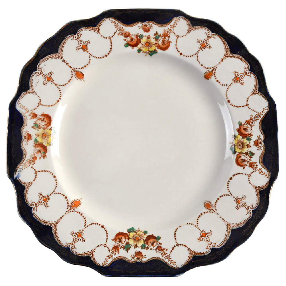 Rosemary (Square, Scalloped) Dinner Plate by Myott Staffordshire-1
