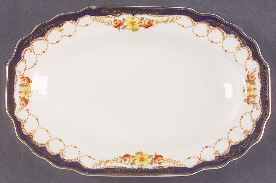 Rosemary (Square, Scalloped) Relish/Gravy Underplate by Myott Staffordshire-1