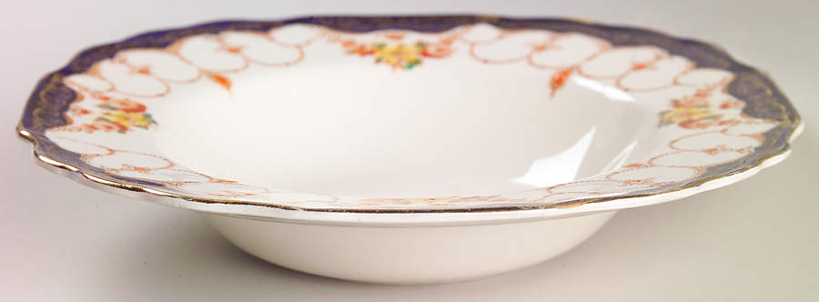 Rosemary (Square, Scalloped) Rim Soup Bowl by Myott Staffordshire-1
