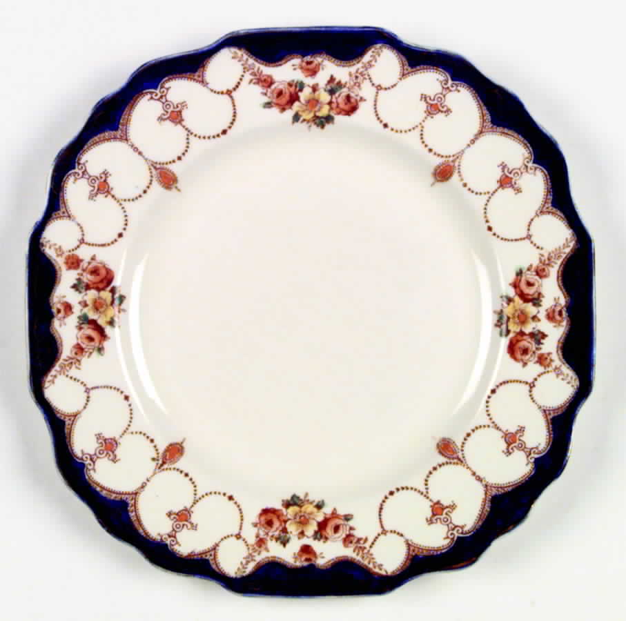 Rosemary (Square, Scalloped) Bread & Butter Plate by Myott Staffordshire-1