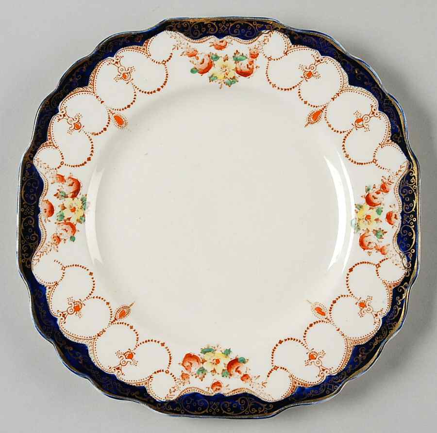 Rosemary (Square, Scalloped) Salad Plate by Myott Staffordshire-1