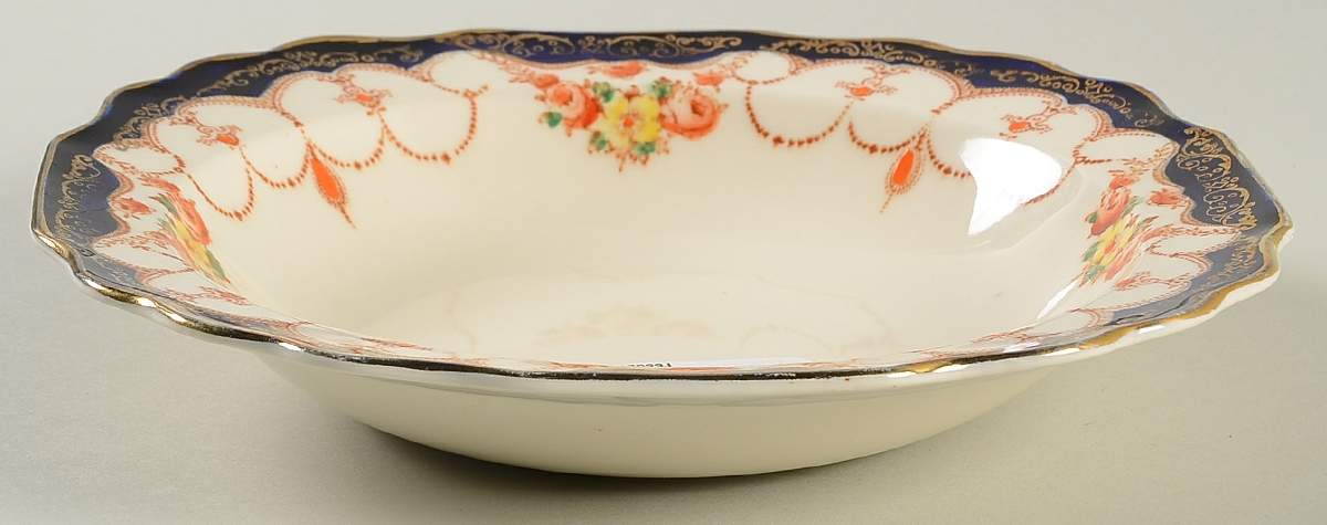 Rosemary (Square, Scalloped) Rim Soup Bowl by Myott Staffordshire-1