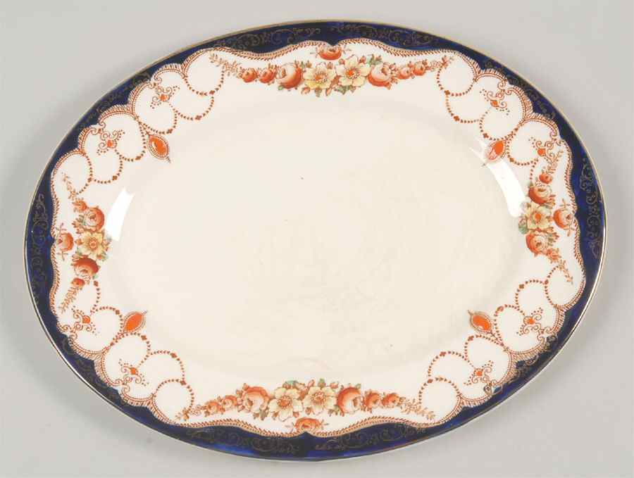 Rosemary (Smooth) 11" Oval Serving Platter by Myott Staffordshire-1