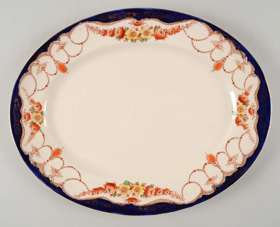 Rosemary (Smooth) 12" Oval Serving Platter by Myott Staffordshire-1