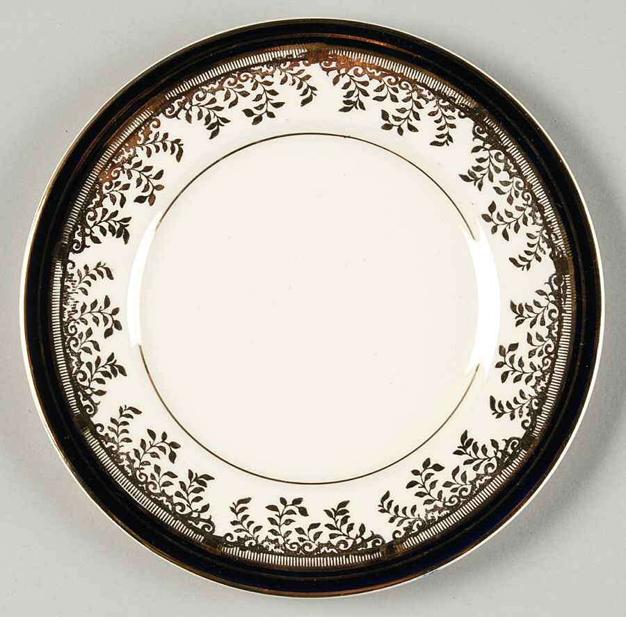 Royalty Cobalt Blue Bread & Butter Plate by Myott Staffordshire-1