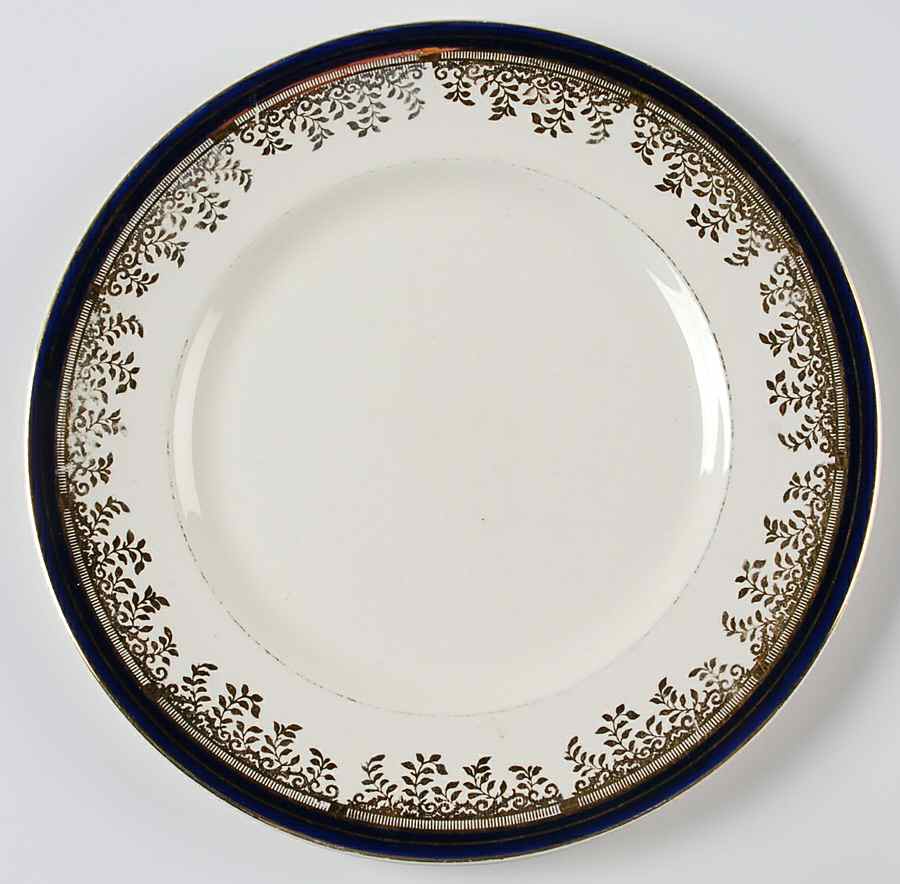 Royalty Cobalt Blue Luncheon Plate by Myott Staffordshire-1