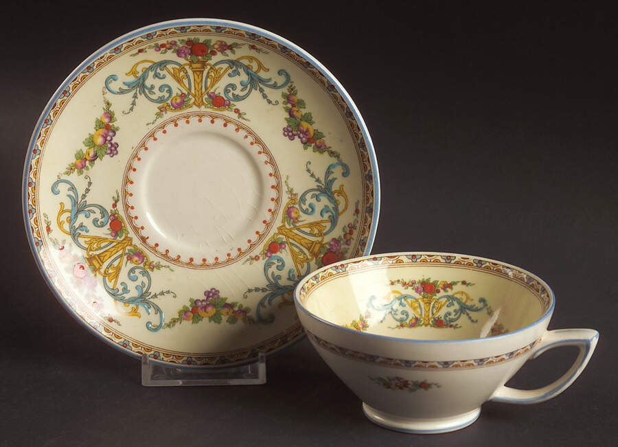 Royal York Footed Cup & Saucer Set by Myott Staffordshire-1