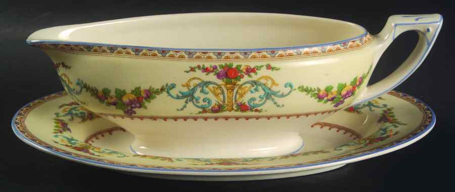 Royal York Gravy Boat & Underplate/Relish by Myott Staffordshire-1