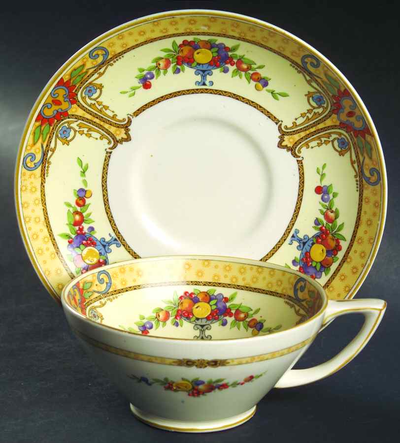 Seville Footed Cup & Saucer Set by Myott Staffordshire-1
