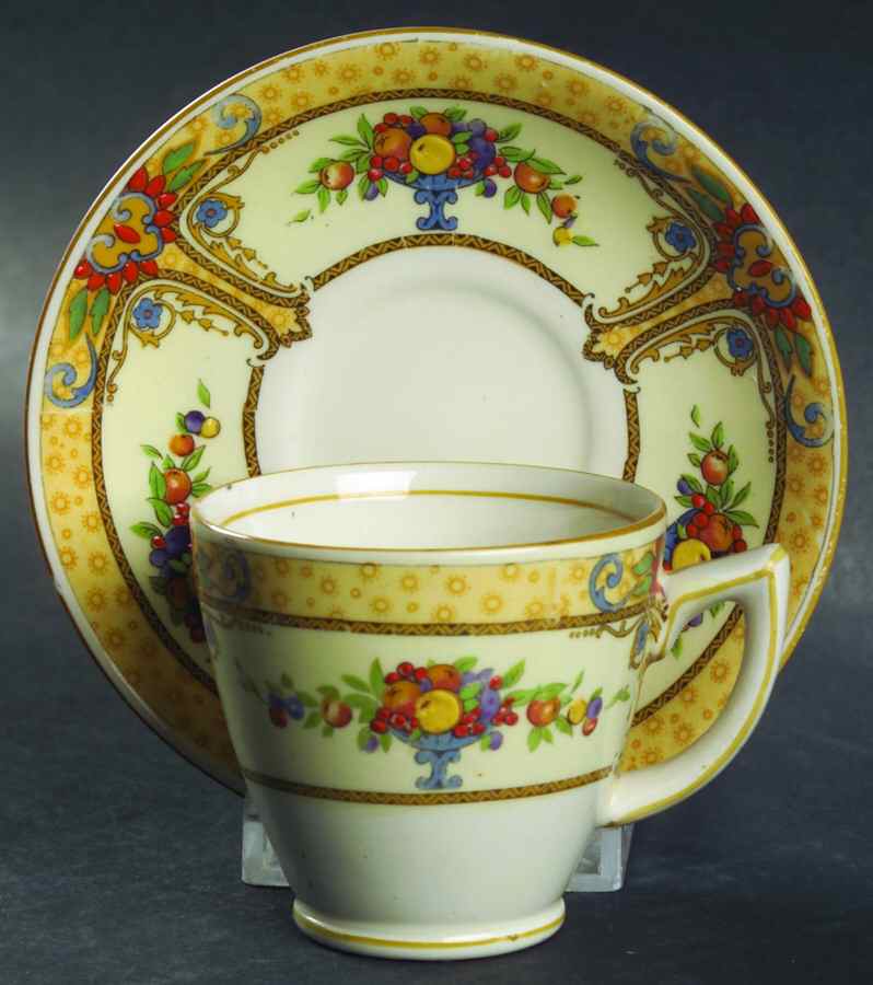 Seville Footed Demitasse Cup & Saucer Set by Myott Staffordshire-1